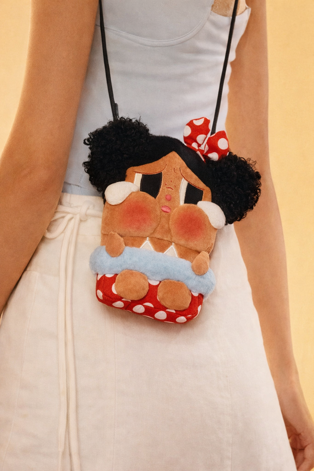 POP MART CRYBABY Vacation Mode On MINI Crossbody torebka czerwona i niebieska
