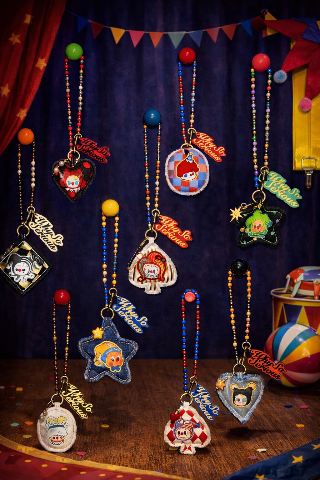 POP MART WHY SO SERIOUS łańcuszek z zawieszką