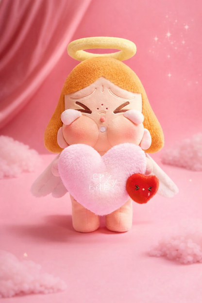 POP MART CRYBABY Crying for Love zestaw lalka i poduszka serce