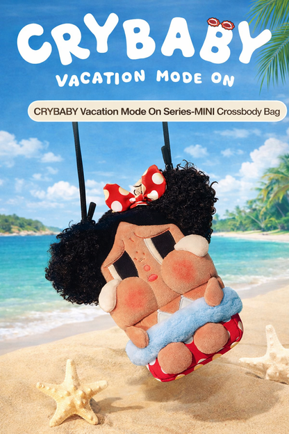POP MART CRYBABY Vacation Mode On MINI Crossbody torebka czerwona i niebieska