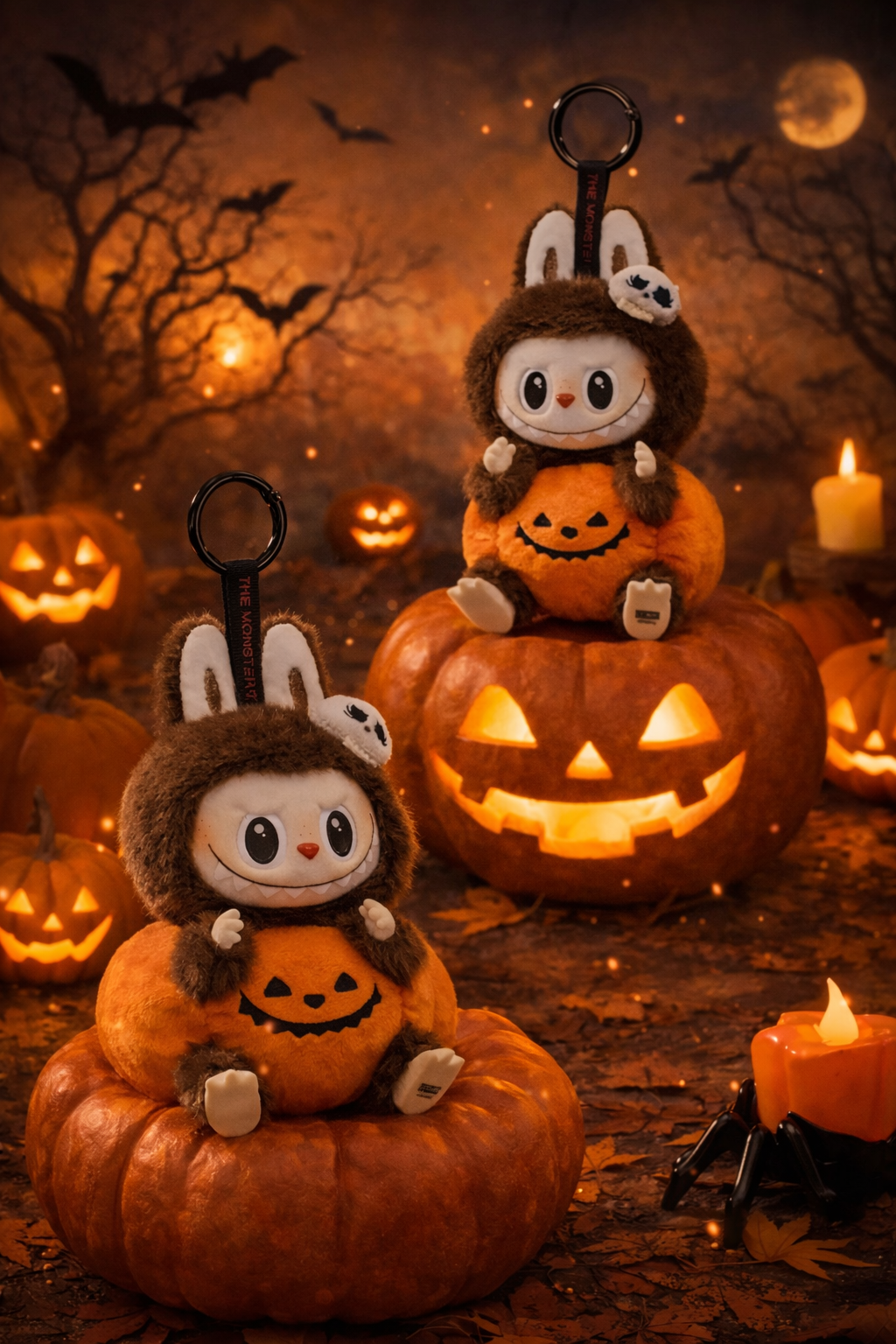 POP MART THE MONSTERS Happy Halloween Party Sitting Pumpkin Labubu