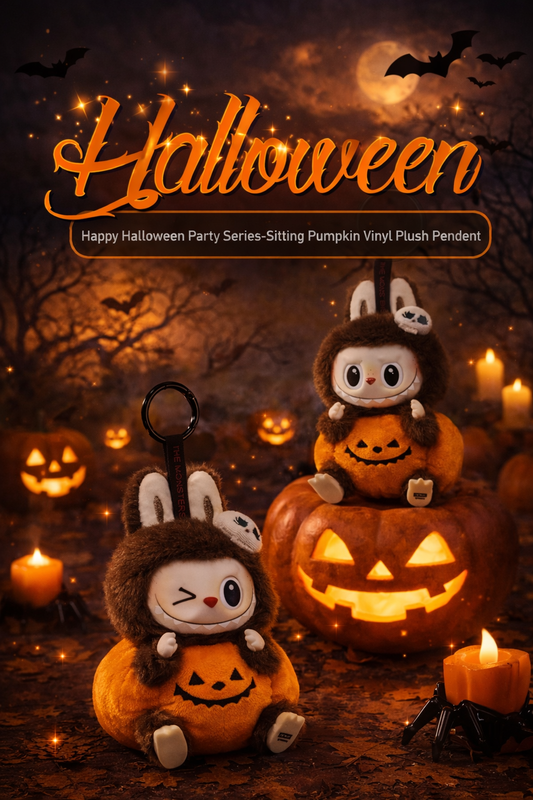 POP MART THE MONSTERS Happy Halloween Party Sitting Pumpkin Labubu