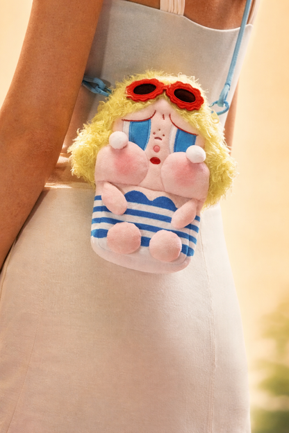 POP MART CRYBABY Vacation Mode On MINI Crossbody torebka czerwona i niebieska