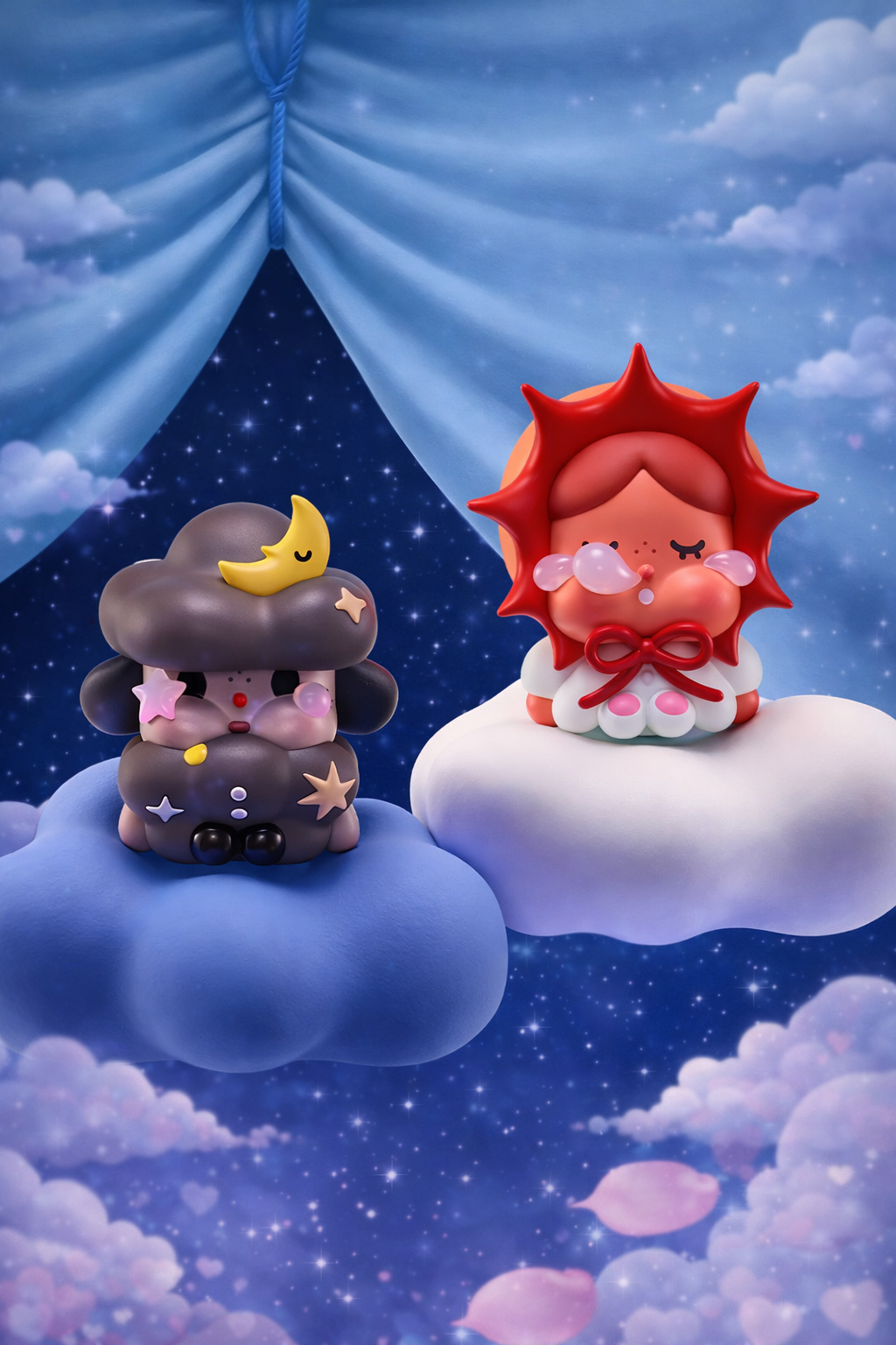 POP MART CRYBABY CRYING TO THE MOON-SITTING