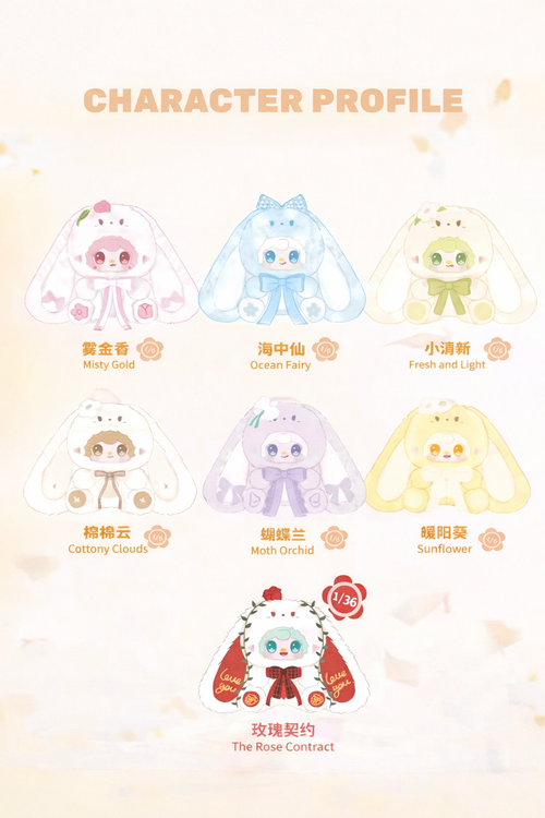 Yooki  Bunny’s Floral Fragments 400% Blind Box