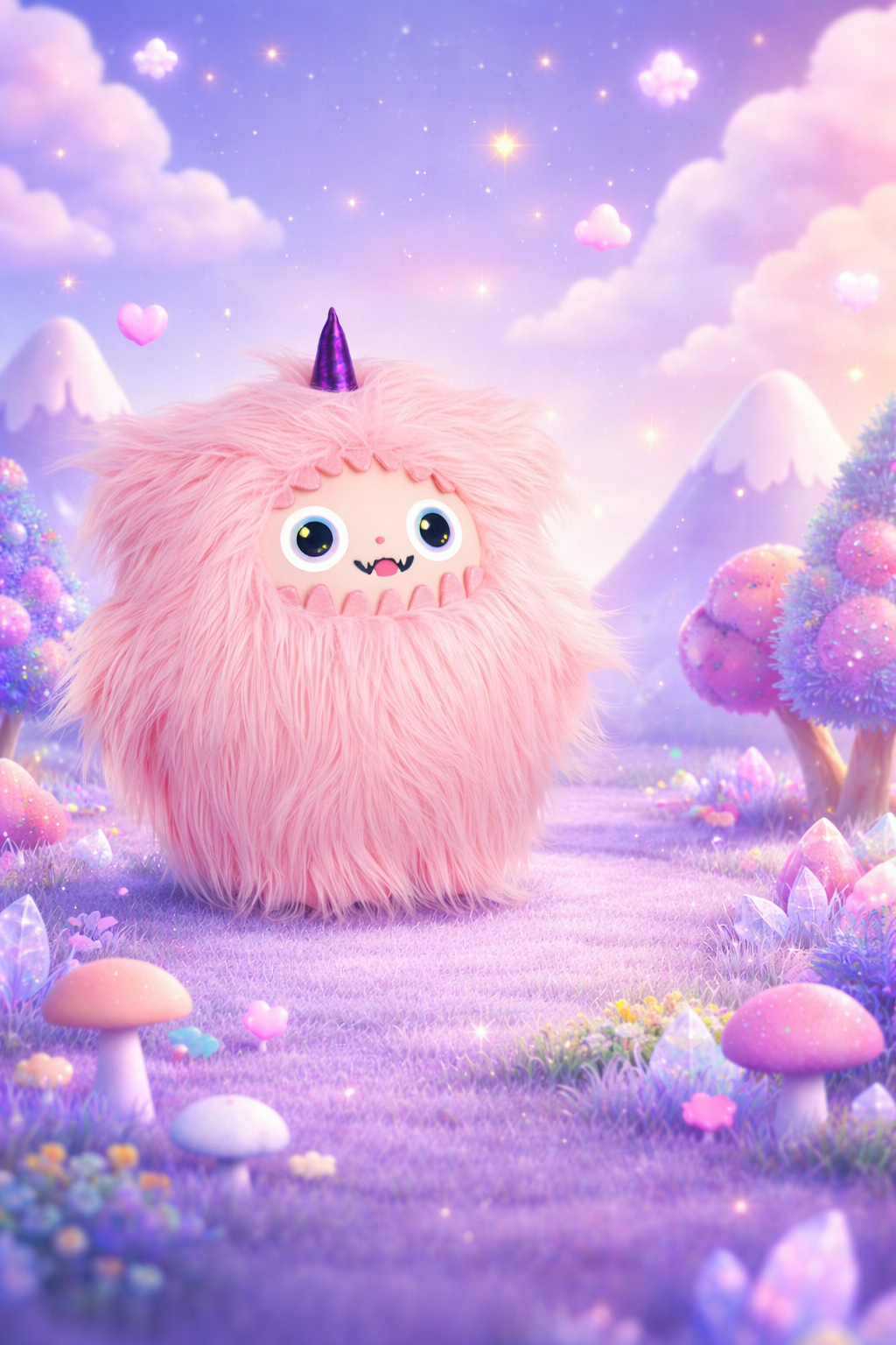 AI Przyjaciel Interaktywny Pluszak seria MONSTER z Wi-Fi z inteligentnym głosem i oczami LED