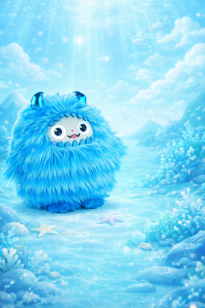 AI Przyjaciel Interaktywny Pluszak seria MONSTER z Wi-Fi z inteligentnym głosem i oczami LED