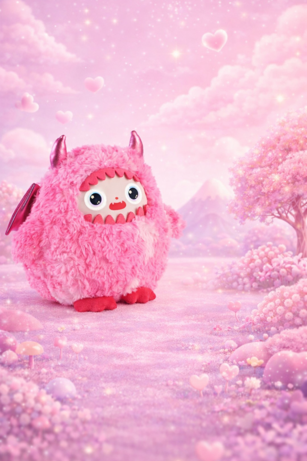 AI Przyjaciel Interaktywny Pluszak seria MONSTER z Wi-Fi z inteligentnym głosem i oczami LED