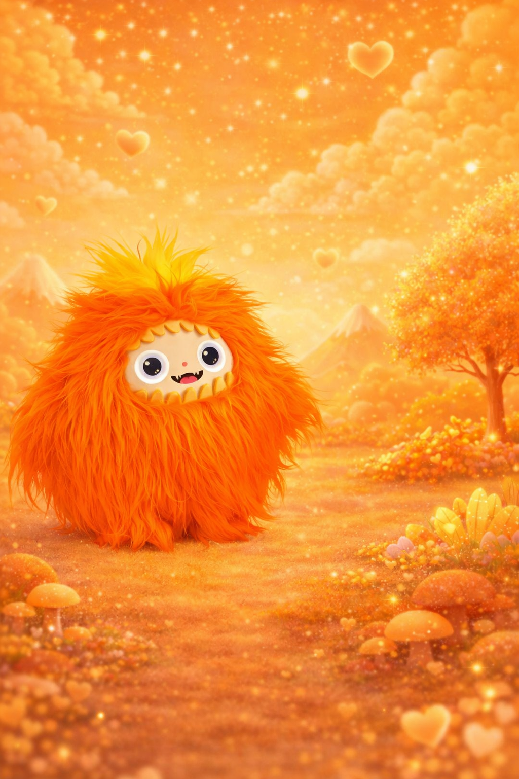 AI Przyjaciel Interaktywny Pluszak seria MONSTER z Wi-Fi z inteligentnym głosem i oczami LED