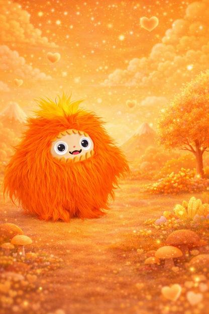 AI Przyjaciel Interaktywny Pluszak seria MONSTER z Wi-Fi z inteligentnym głosem i oczami LED