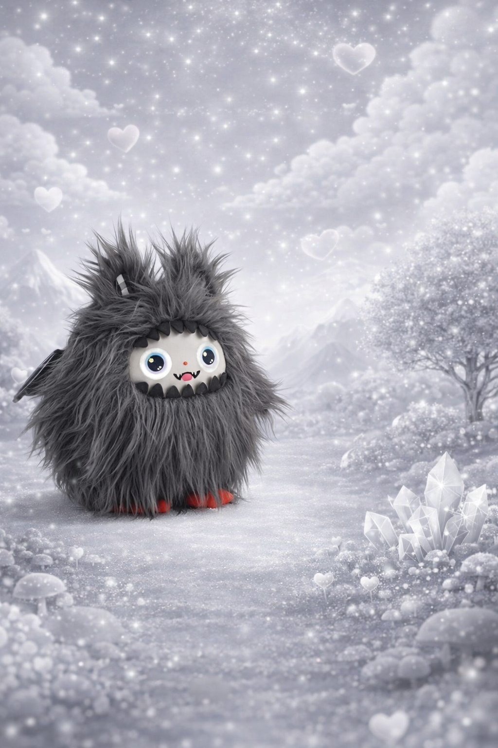 AI Przyjaciel Interaktywny Pluszak seria MONSTER z Wi-Fi z inteligentnym głosem i oczami LED