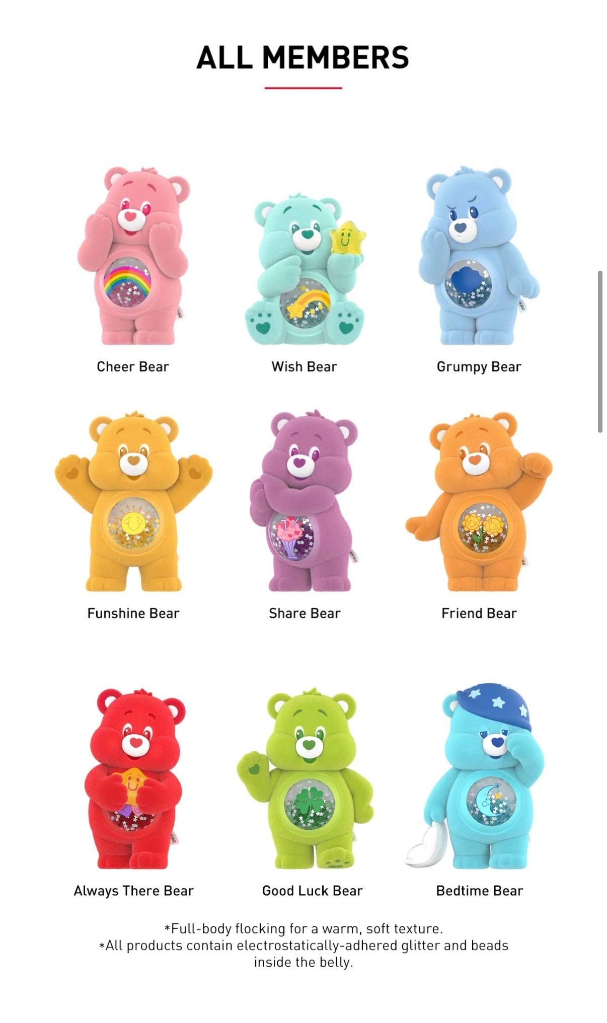 POP MART Care Bears Colorful Hugs Troskliwe Misie
