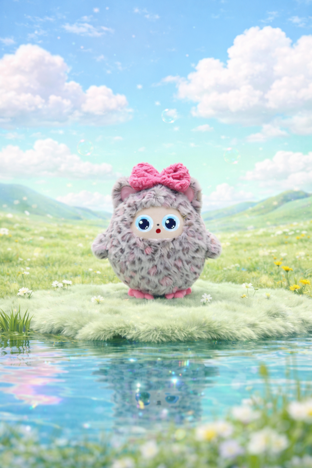 AI Przyjaciel Interaktywny Pluszak seria JUMBO z Wi-Fi z inteligentnym głosem i oczami LED