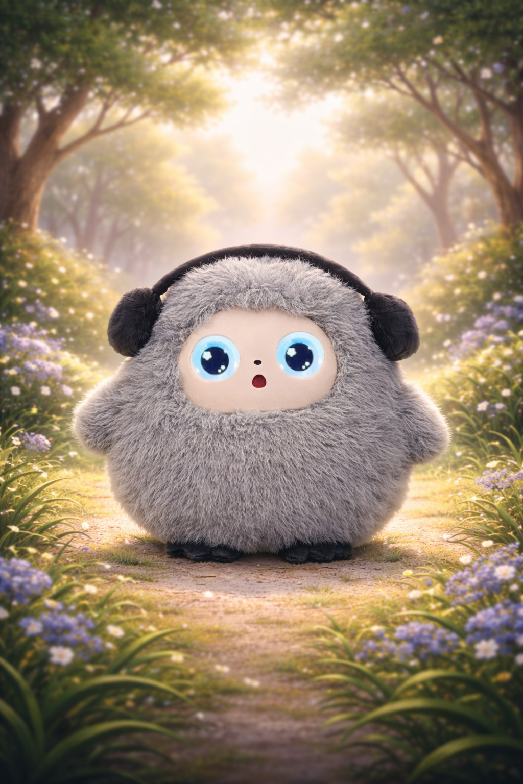 AI Przyjaciel Interaktywny Pluszak z Wi-Fi z inteligentnym głosem i oczami LED