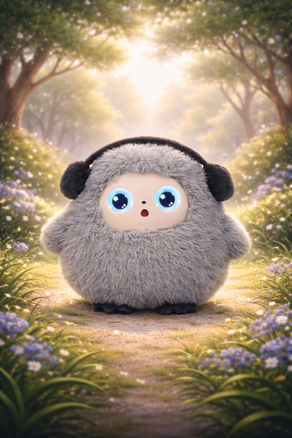 AI Przyjaciel Interaktywny Pluszak z Wi-Fi z inteligentnym głosem i oczami LED