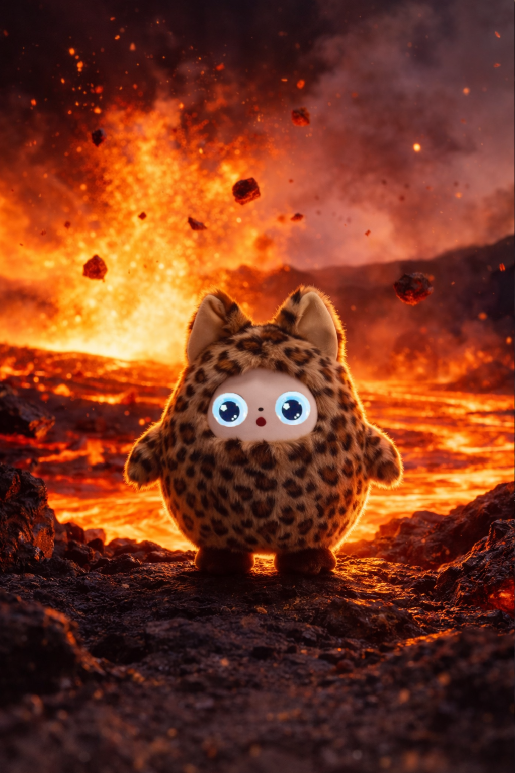 AI Przyjaciel Interaktywny Pluszak seria JUMBO z Wi-Fi z inteligentnym głosem i oczami LED