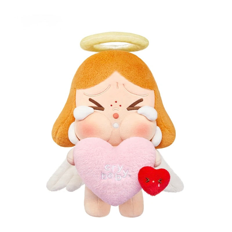 POP MART CRYBABY Crying for Love zestaw lalka i poduszka serce